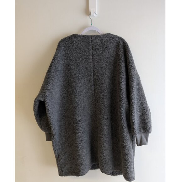 Madewell Bonded Sherpa Cocoon Coat - Picture 5 of 9